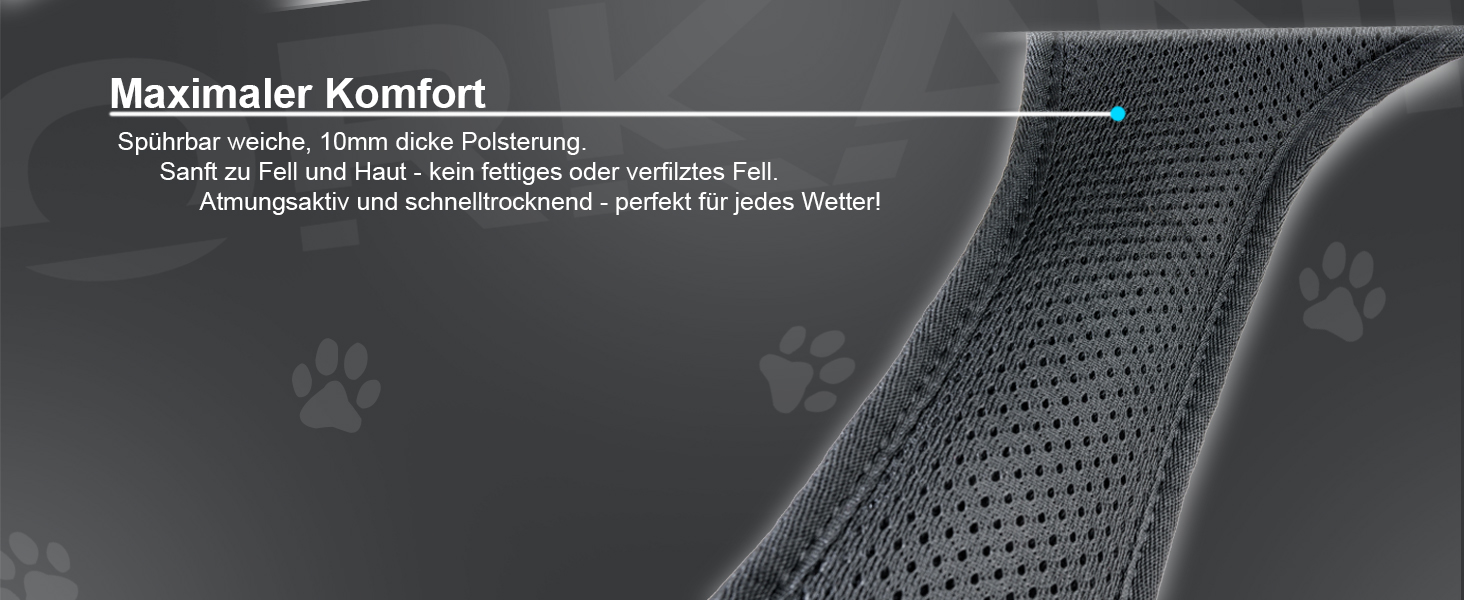 Шлейка для собак ORKANI Bravo 2025 - преміум, не тягне, з безпечним замком, дихаюча, м'яка, для маленьких, середніх та великих собак (S)