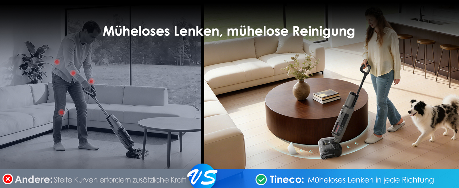 Вертикальний миючий пилосос Tineco Floor One S6 Stretch з функцією самоочищення