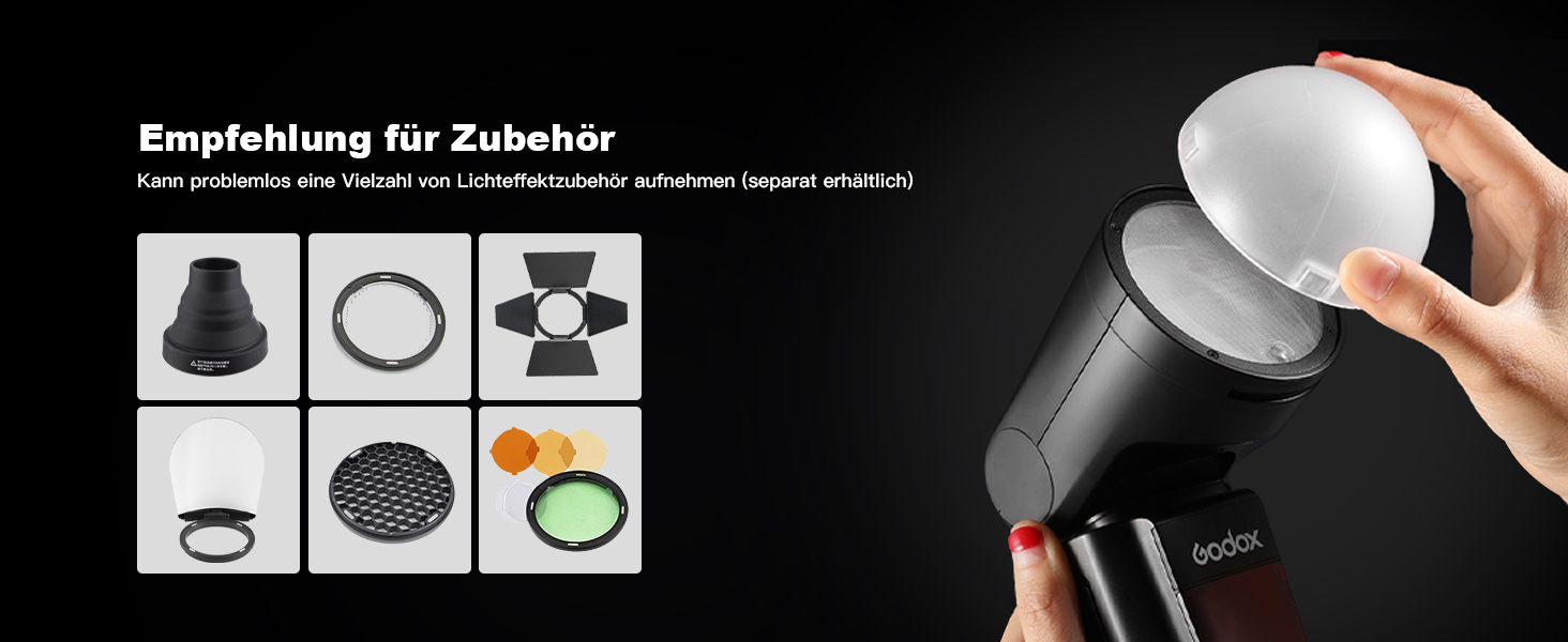 Спалахувач Godox 76W для камери з підтримкою i-TTL, 2.4G Wireless X System, 1/8000 HSS, сумісний з Olympus (V1-N)