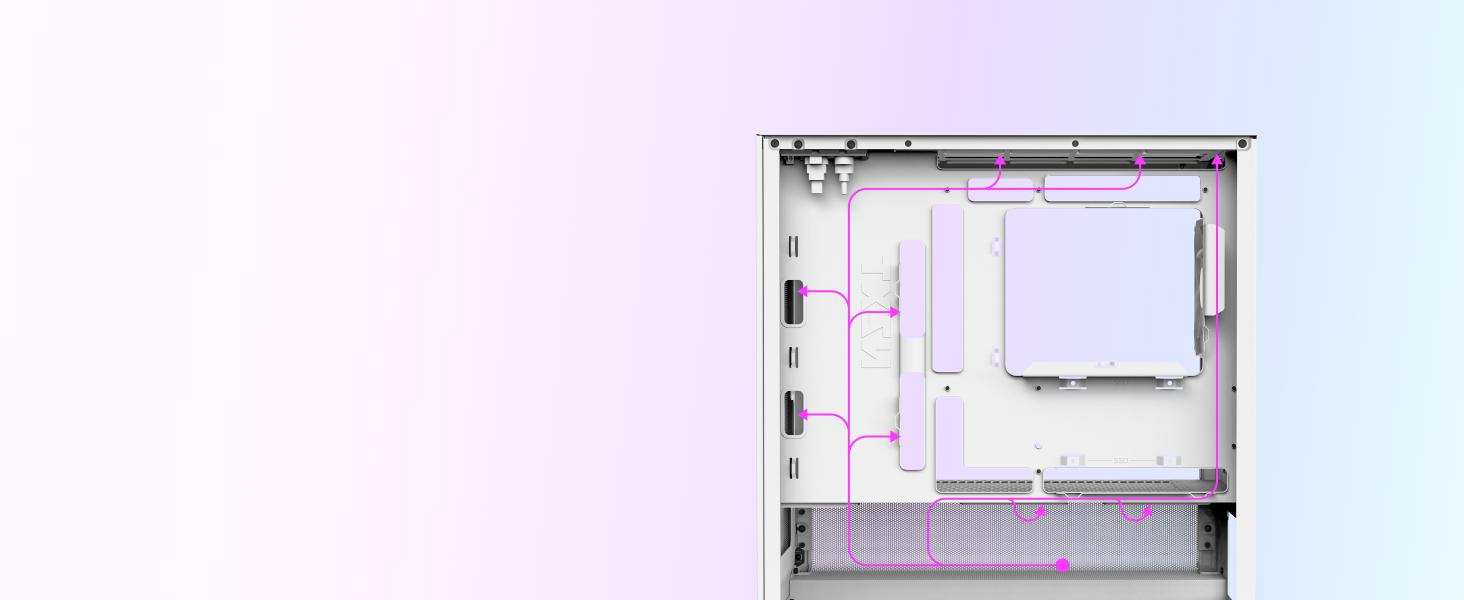 NZXT H3 Flow: Корпус для ПК Micro-ATX з оптимізованим повітряним потоком, 120мм вентилятор, підтримка Full-Size GPU, радіатори 280мм/240мм, чорний
