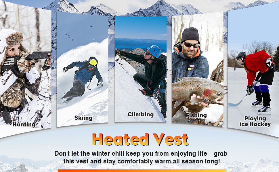 Жилет гріючий чоловічий з акумулятором 10000mAh