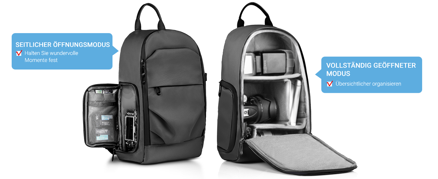 Водонепроникна сумка-переноска для фотографа з швидким доступом, з підставкою для штатива, для DSLR камер