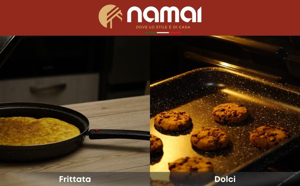 Форма для запікання NAMAI 40x28 см - Лазанья - Можна мити в посудомийній машині - Зроблено в Італії - Алюміній 28x40 см