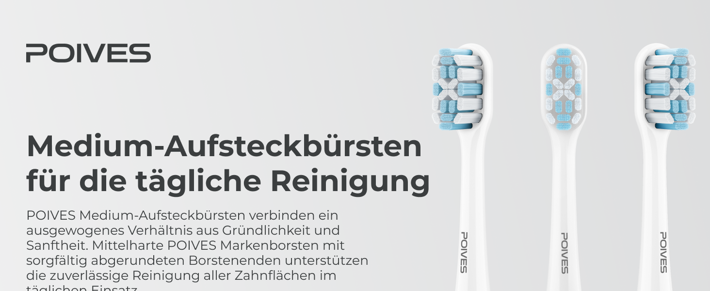 Електрична зубна щітка POIVES P1 Pro з датчиком тиску, 72000 рухів, 4 роки гарантії, 111 днів без ризику, тривалий час роботи акумулятора, колір Midnight Blue (Silk White)