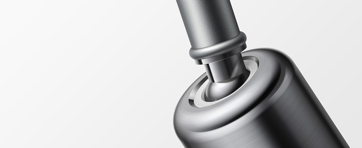 Змішувач кухонний FORIOUS висувний з душем, шланговий, нержавіюча сталь, 360° обертання, 2 режими, L-подібний