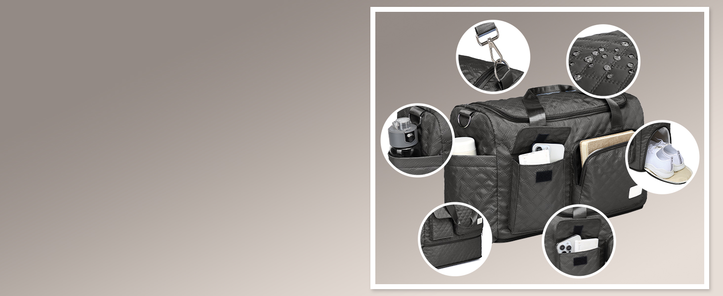 Набір валіз Joyway 6шт: велика, середня, маленька, сумка, косметичка, TSA-замок, зелений/чорний