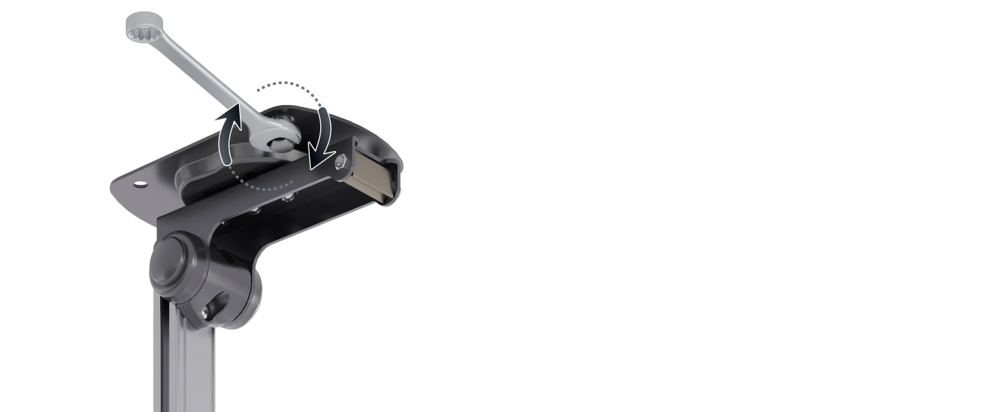 Кронштейн для телевізора стельовий поворотний RICOO 13-32 дюйми VESA 100x100 для плоских, Smart OLED та вигнутих телевізорів