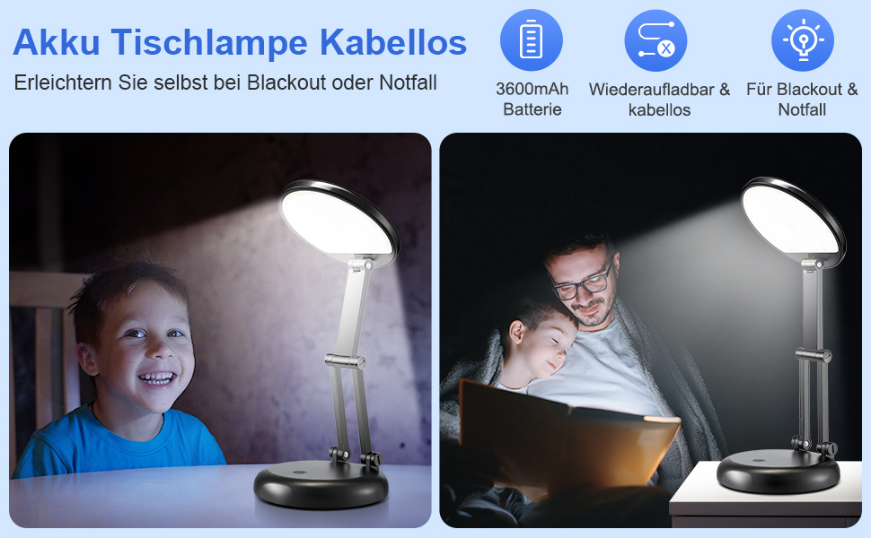 Світлодіодна лампа для читання One Fire 48 LED з USB, 10W адаптер, гнучка, 360°, чорна - нічник для дитячого ліжка