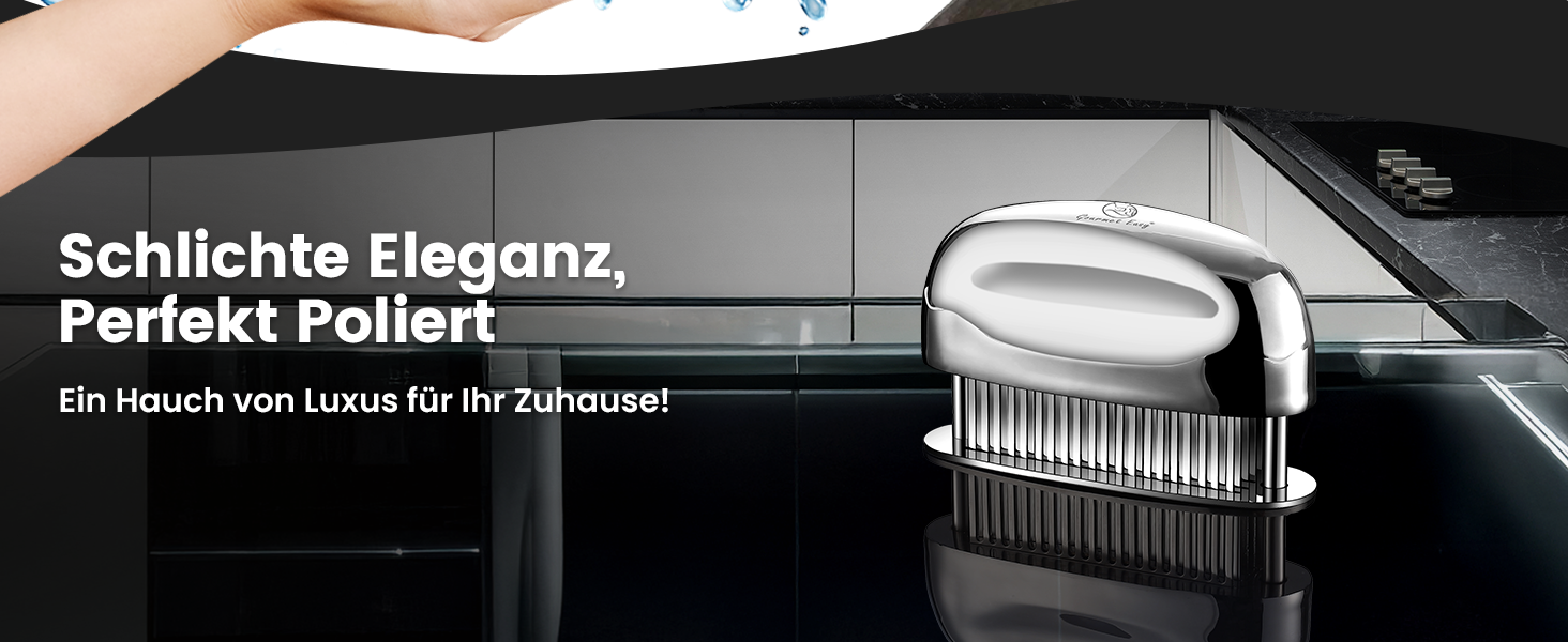 Відбивачка для м'яса з гострими лезами зі сталі нержавіючої, тендеризатор для стейків, яловичини, курки та свинини, підходить для посудомийки