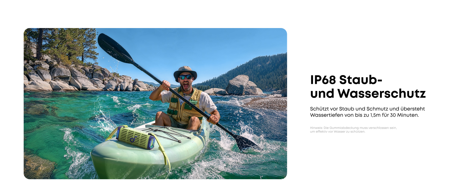Портативна Bluetooth колонка Soundcore Boom 3i Anker: Водонепроникна (IP68), 50W, BassUp 2.0, до 16 годин, з підсвіткою та TWS, зелений