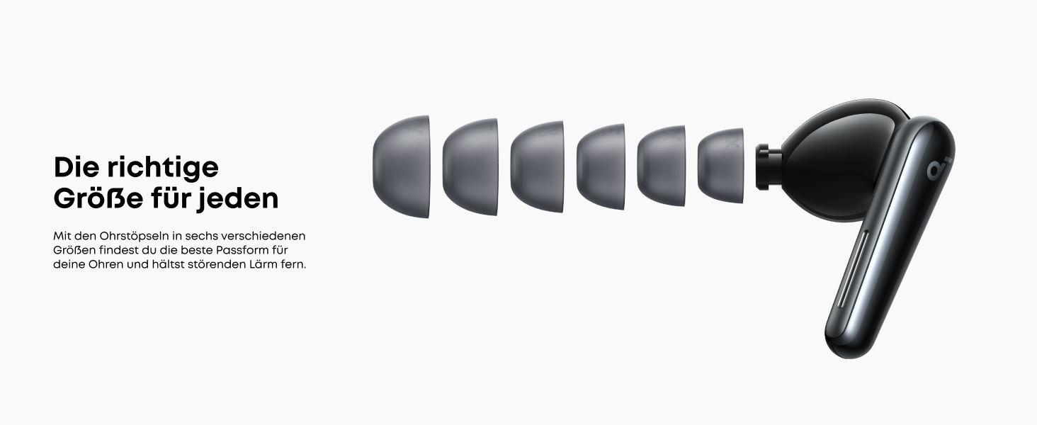 Soundcore Liberty 5: Бездротові навушники з активним шумозаглушенням (ANC) та Dolby Audio, Чорний