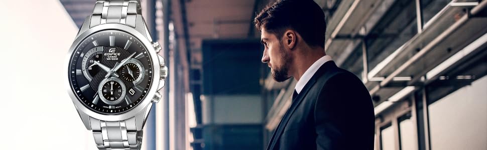 Годинник Casio Edifice EFR-556D-1AVUEF: чоловічий, золотий, чорний, з браслетом