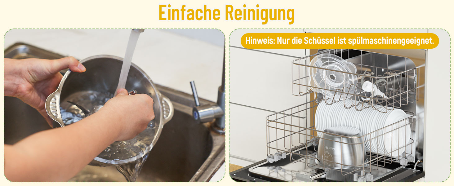 Електричний подрібнювач OUSFOT Multizerkleinerer, 1.8L, 500W, скляна чаша, для овочів, фруктів, м'яса, кухня (білий)