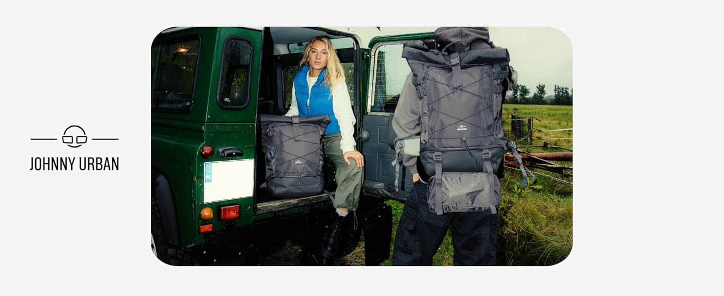 JOHNNY URBAN: поясна сумка (бананка) Erik Small - чорна, водонепроникна, для чоловіків та жінок, стильна нагрудна сумка для фестивалів