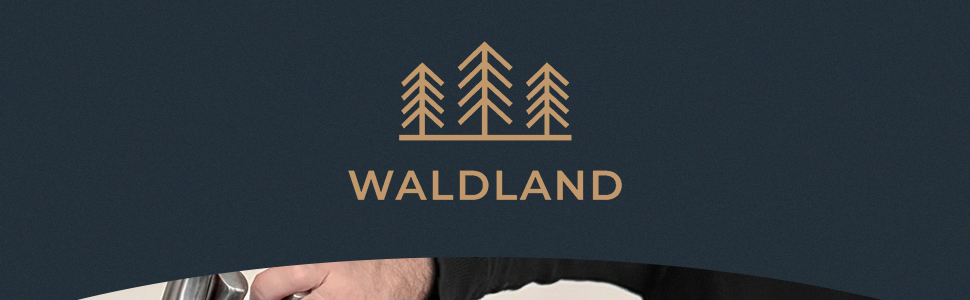 Дерев'яна підставка для ножів WALDLAND з акації, тримач для кухонних ножів на 15 слотів (для ножів, мусата та ножиць), чорна акація