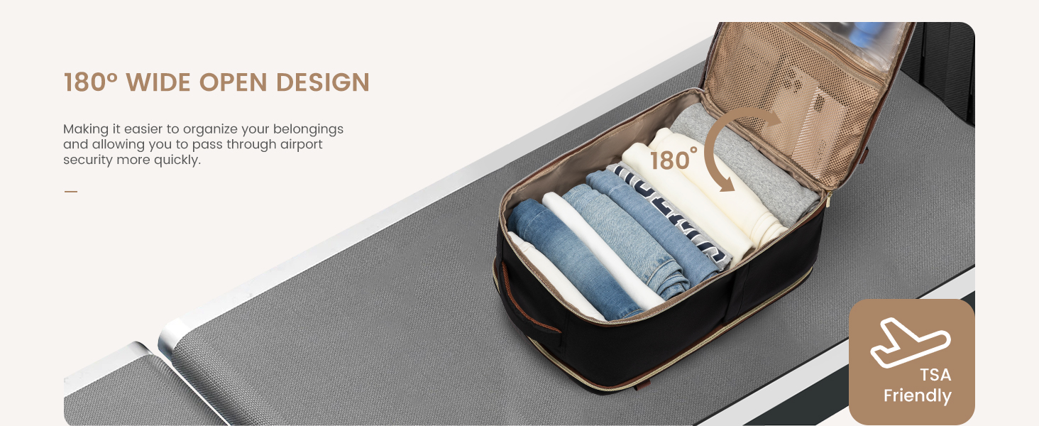 LOVEVOOK Рюкзак ручної поклажі для подорожей, 40L, чорно-сіро-коричневий. Рюкзак для жінок та чоловіків, 17.3 дюйми, водонепроникний, для авіаперельотів, кемпінгу та бізнесу