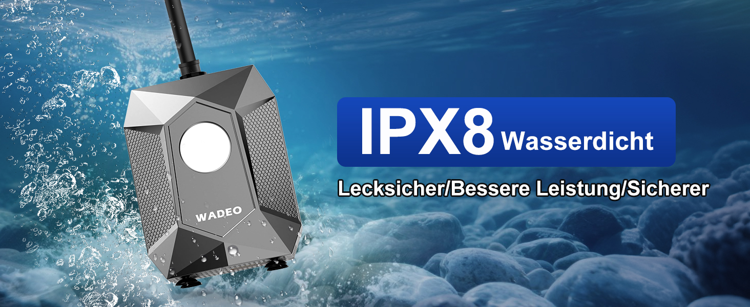 Портативна душова система WADEO для кемпінгу з акумулятором 6000 mAh, LED-підсвічуванням та IPX8 водонепроникністю, 5 режимів тиску. Комплект для відпочинку на природі, подорожей та догляду за тваринами.