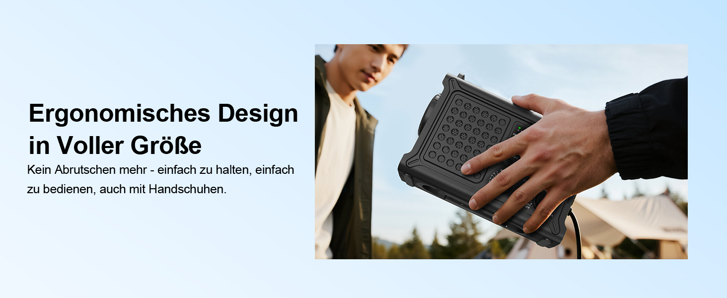 Радіо на сонячній енергії ROCAM 12000mAh з ручним генератором, AM/FM, LED ліхтарик, USB, SOS, IPX6, для кемпінгу та надзвичайних ситуацій (Чорний)