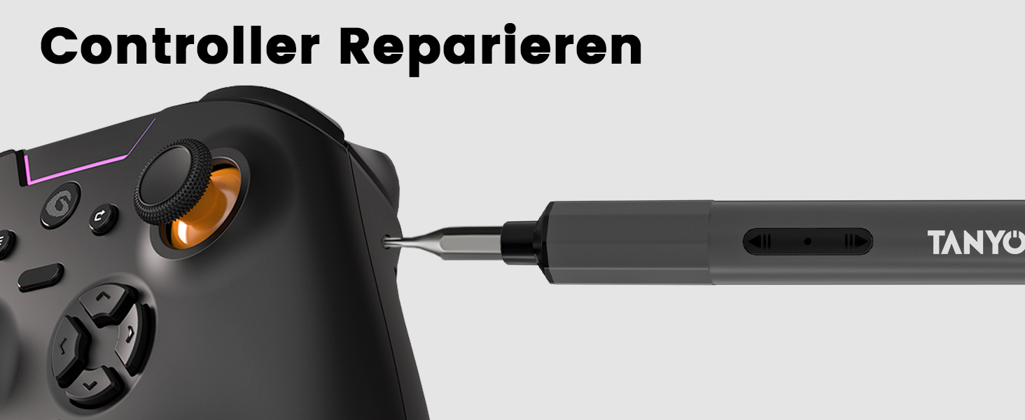 Набір мініатюрної електричної викрутки TANYO 51 в 1 з акумулятором 400mAh, LED-ліхтариком, для ремонту iPhone, ноутбуків, окулярів, годинників (чорний)