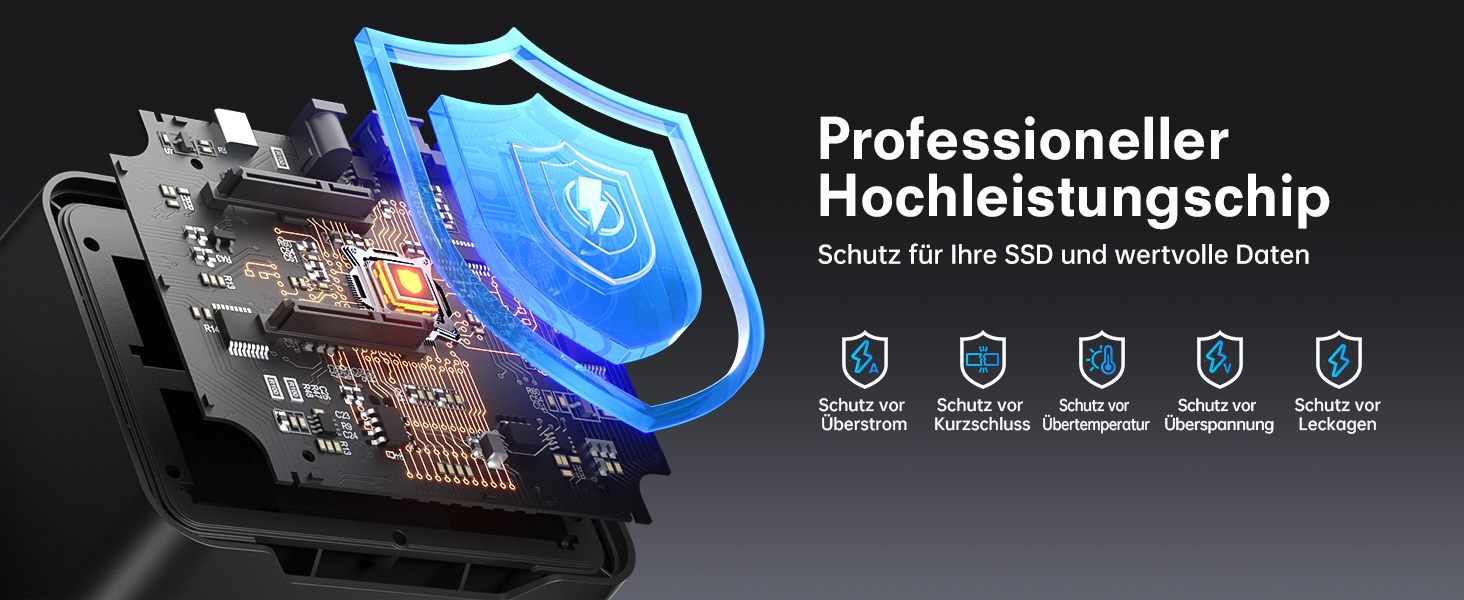 Док-станція для жорстких дисків POSUGEAR RGB USB 3.0 з підтримкою 2.5/3.5 SATA HDD/SSD, 2 відсіки, Offline Clone, UASP