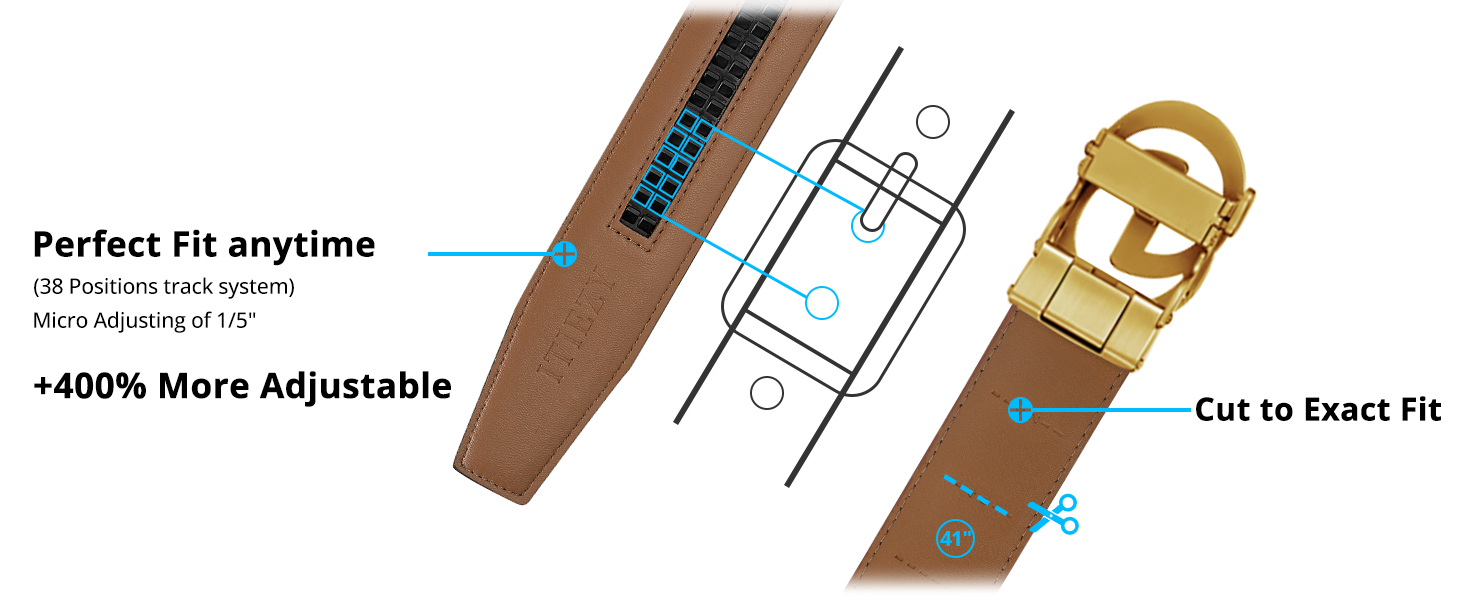 Чоловічий шкіряний ремінь ITIEZY з вінтажним принтом, автоматична застібка, 35 мм, регульований, розмір 32-38, колір пісочний
