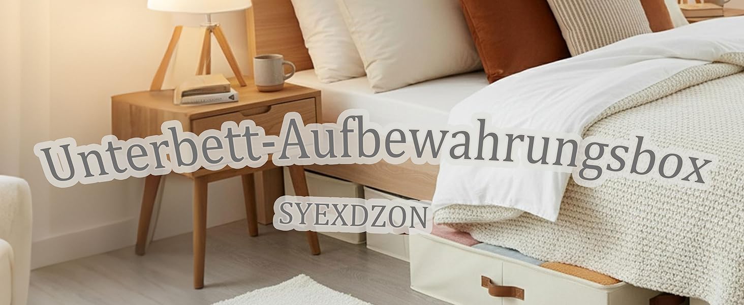 Коробки для зберігання під ліжком, 2 шт. з підставкою по периметру, з кришкою для постільної білизни та одягу (без нижньої підставки), бежеві