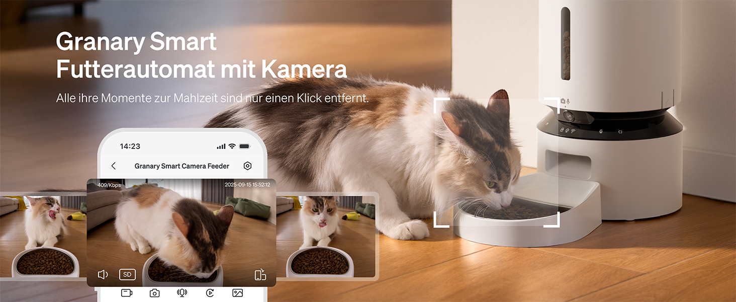 Автоматичний годівниця для котів та собак PETLIBRO 5L з відеоспостереженням 1080P, WiFi, нічним баченням, датчиком низького рівня корму та сигналізацією, 1-10 прийомів