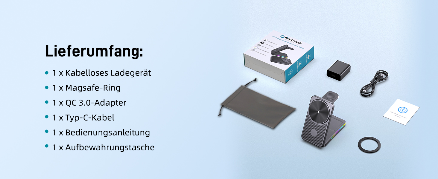 Магнітна зарядна станція 3-в-1 для Samsung Galaxy S26 Ultra, S25, Z Fold 7, Z Flip 7, Galaxy Watch Ultra 8/7/6 та Buds Pro 3 - бездротова, складна, чорна