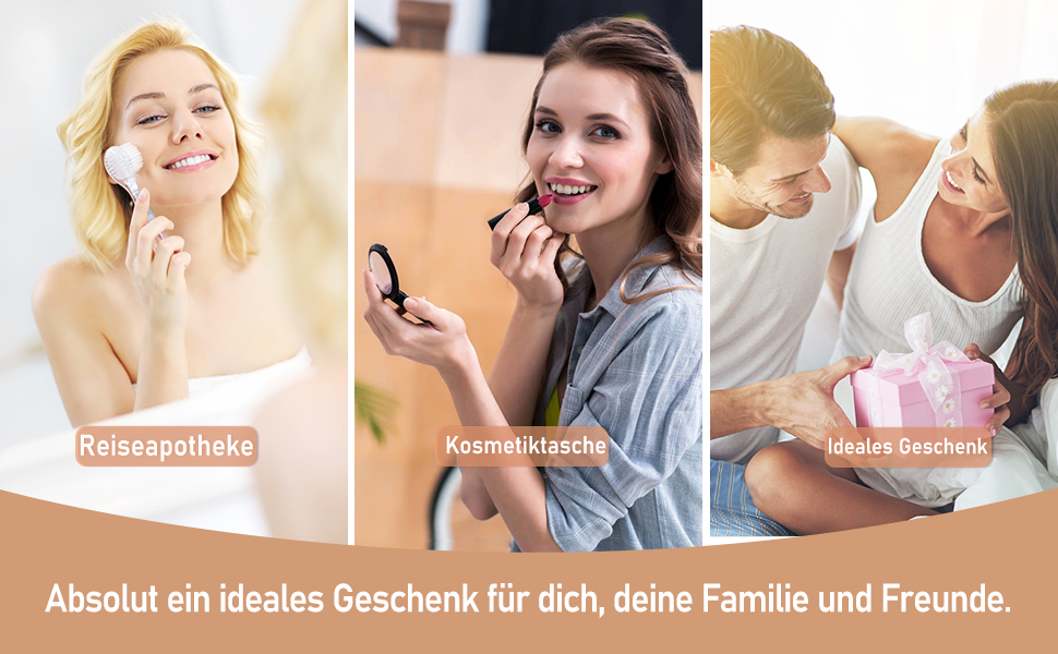 Косметичка для подорожей на підвішування з великою місткістю, 4 відділення, гачок, для жінок, P-beige