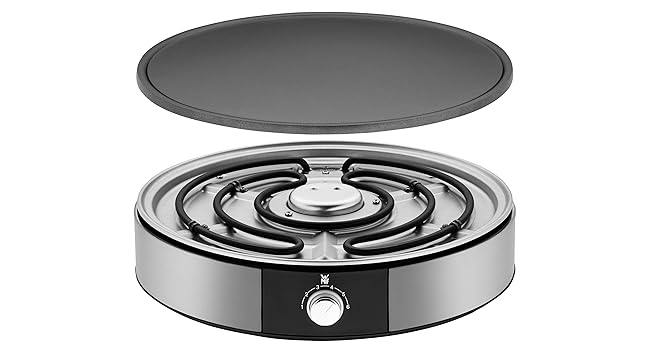 Електрична млинниця WMF Lono 1600 Вт, антипригарна, 33 см, для млинців і крепів, з лопаткою та розподілювачем тіста