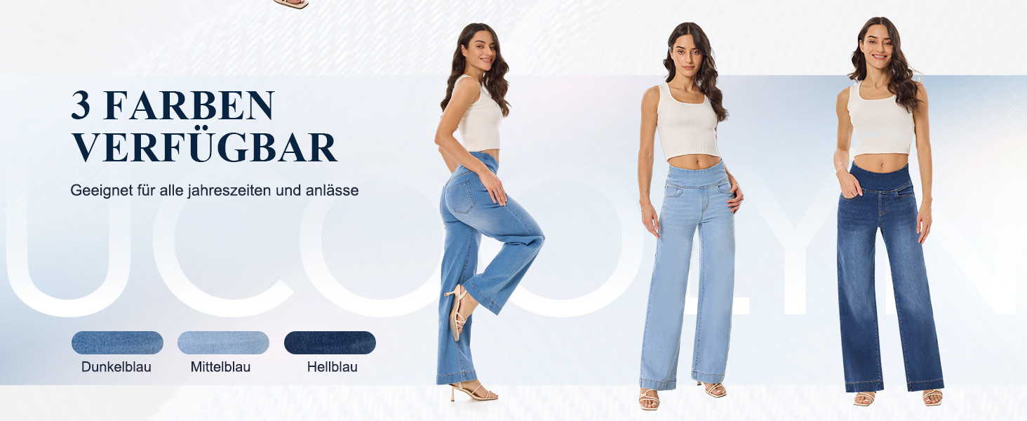 Джинси жіночі Baggy з широкими штанинами, висока талія, темно-сині, розмір 31