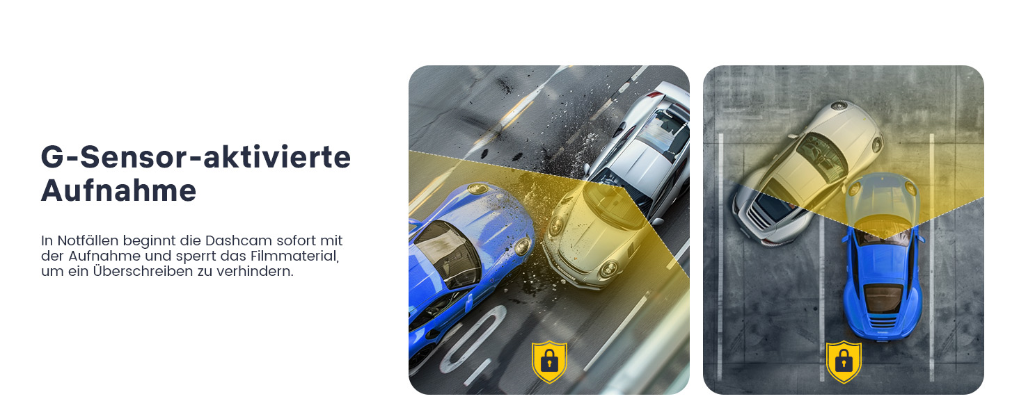 Відеореєстратор GKU Dashcam Auto: 4K/2.5K, GPS, Wi-Fi, Dual, 64GB, Паркування, WDR, 170° Кут огляду, G-сенсор, Loop, Макс. 256GB, Чорний