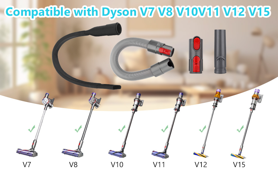 Набір насадок для пилососа BUZIFU 7 шт. 32-35 мм (універсальні) - для меблів, матраців, щілин. Сумісні з Kärcher, Miele, Siemens, AEG, Bosch, Panasonic, Philips