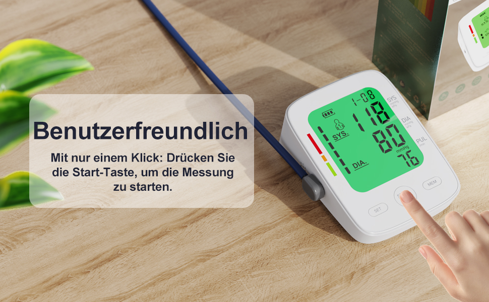 Тонометр на плече для дому | Великий дисплей, визначення аритмії, 2 x 99 пам'ять | 22-42 см