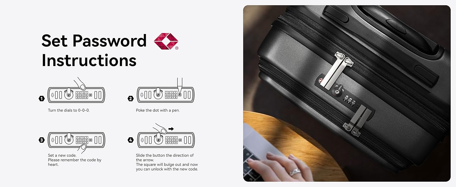 Чемодан-валіза LUGGEX на руці з відділенням для ноутбука – Розширюваний жорсткий кейс з полікарбонату з TSA-замком (56×38×24 см) (Блакитний)