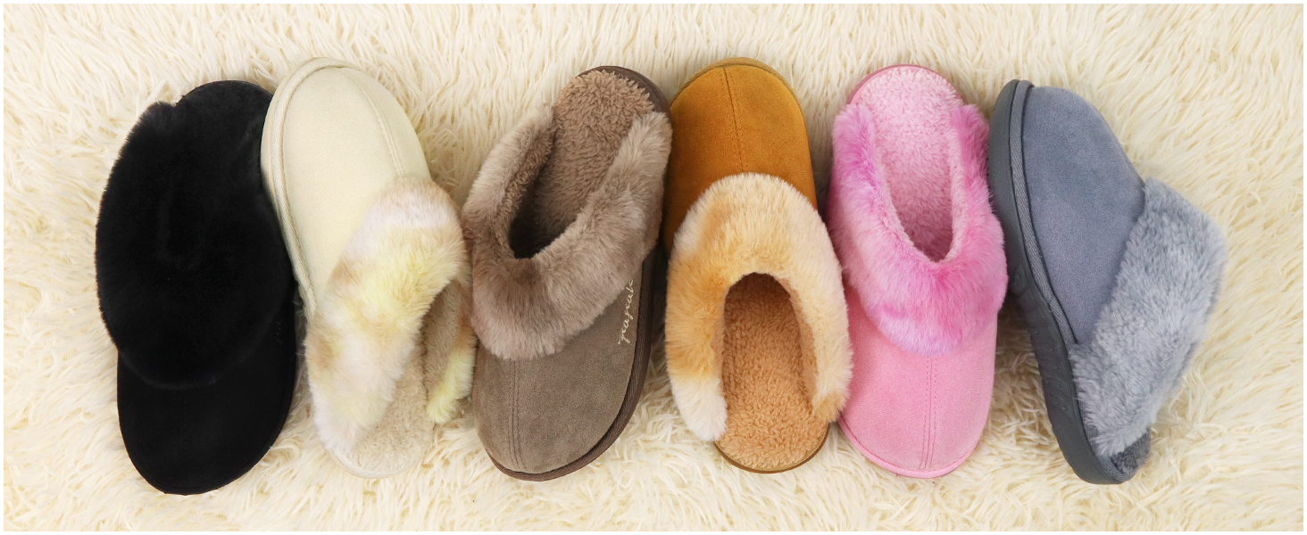 Жіночі домашні тапочки Jiajiale: теплі, пухнасті сліпони для зими з м'якою устілкою та зносостійкою гумовою підошвою. Рожевий, 37 EU