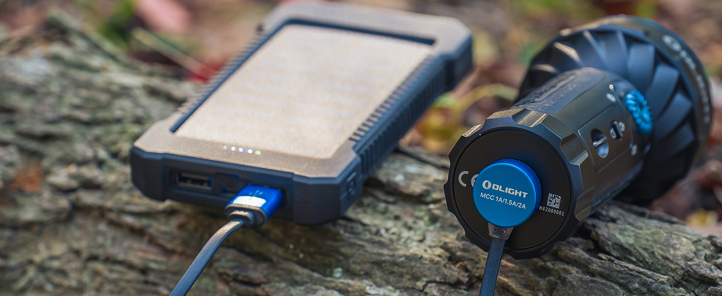 OLIGHT Marauder Mini LED ліхтар Super Hell 7000 Lumen, 600 метрів, перезарядна модель з прожектором та світловим потоком, 3 кольори LED з датчиком відстані, для активного відпочинку (чорний)