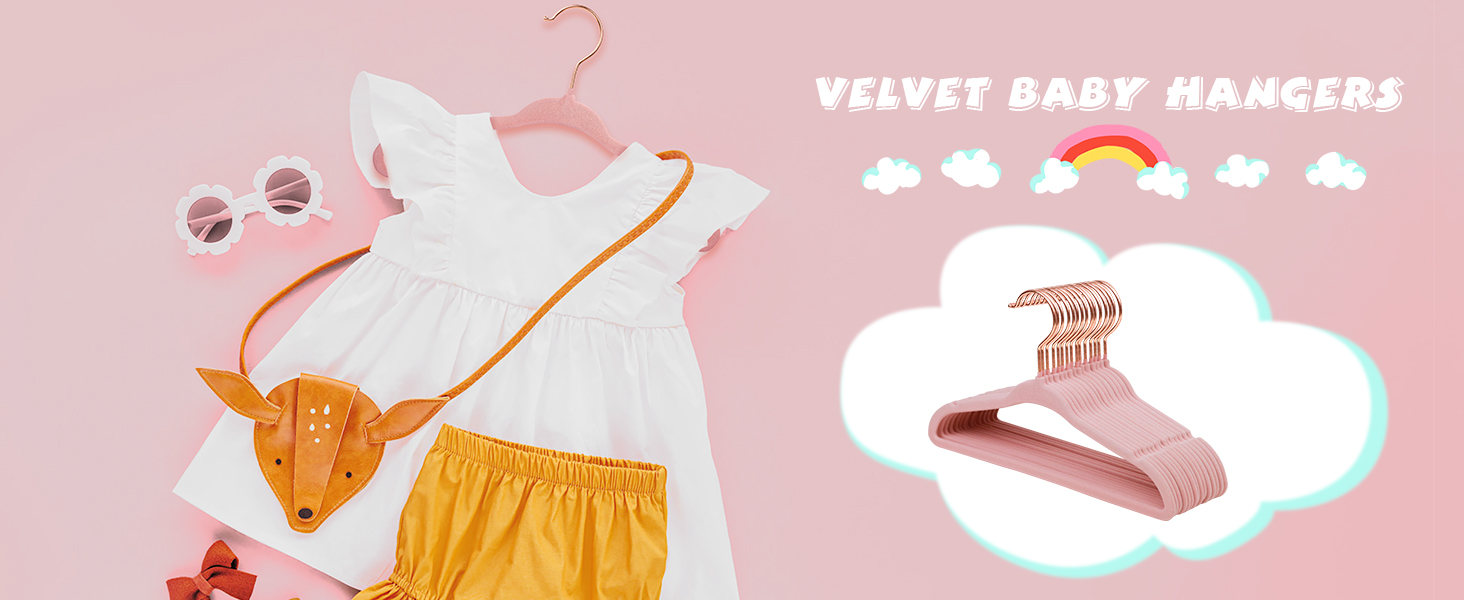 Дитячі плечики для одягу ManGotree з рожево-золотими гачками, 28 см, для дітей, обертаються на 360°, ультратонкі, антислиз, 15 шт. (світло-рожевий)