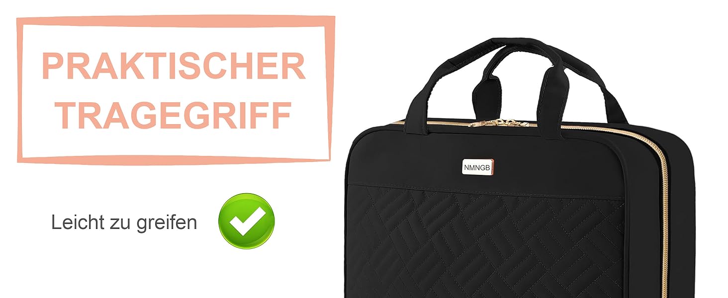 Чоловіча/Жіноча косметичка-органайзер для подорожей з прозорим відділенням, для зберігання косметики та туалетних аксесуарів, чорного кольору