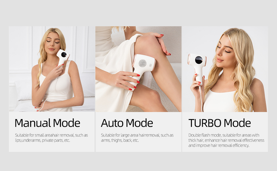 Пристрій для епіляції IPL TZWM 24J Turbo – безшумний, з адаптером 48W, 9 рівнів потужності, швидка епіляція за 0,5с, технологія Filament