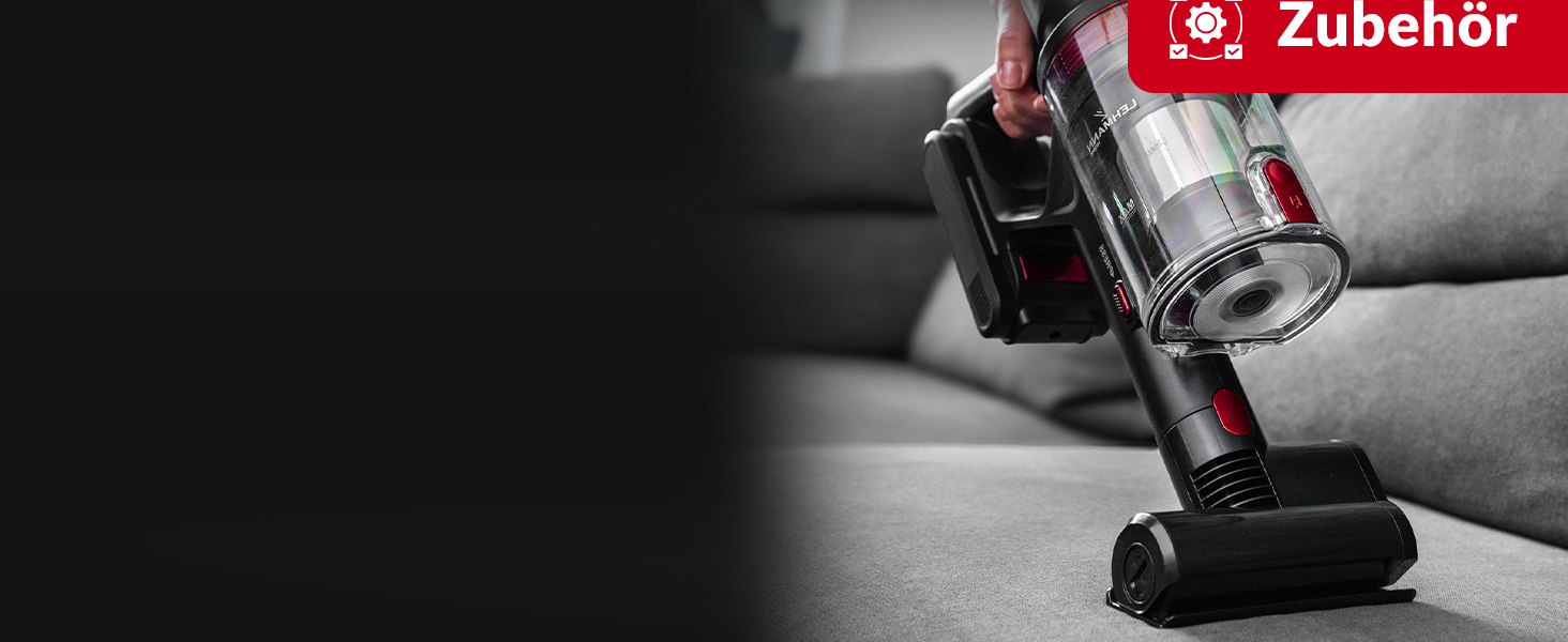 Акумуляторний пилосос LEHMANN 3-в-1: бездротовий, з HEPA-фільтром, LED-щіткою, для прибирання шерсті тварин, килимів та авто. Час роботи: 45 хв, об'єм контейнера: 1,8 л.