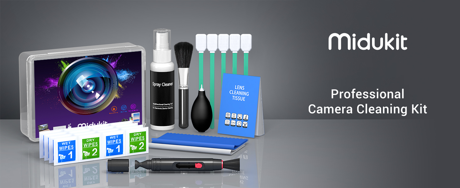 Набір для чищення камери: об'єктив, сенсор, корпус (Canon, Sony, Nikon, Pentax)
