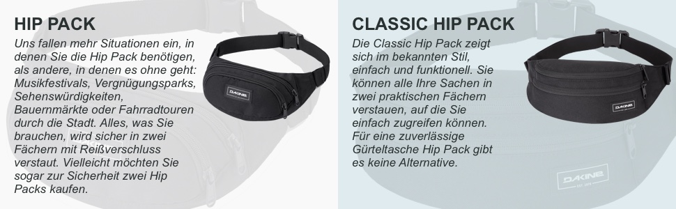 Dakine Classic Hip Pack: поясна сумка на пояс з 2 відділеннями на блискавці, кишеня для сонцезахисних окулярів, унісекс, чорний