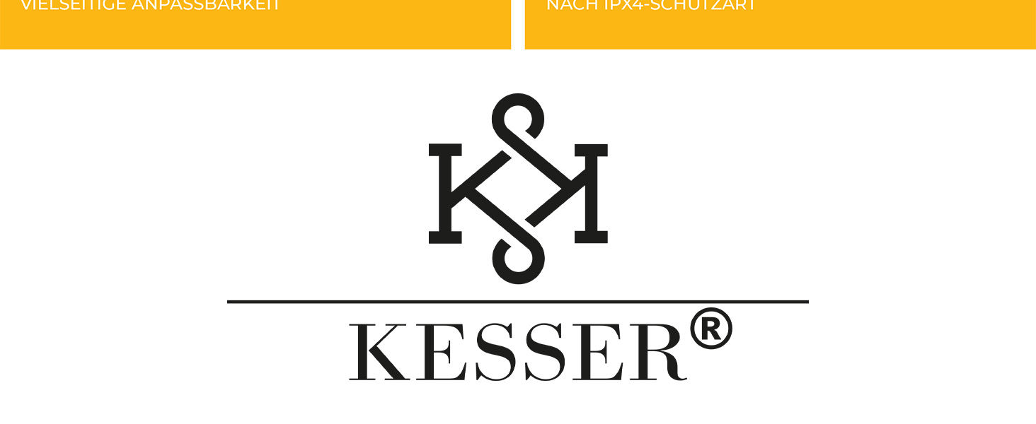 Інфрачервовий обігрівач KESSER® 2000W з Wi-Fi та пультом дистанційного керування, 360° обертання, регулювання висоти, підставка та настінний монтаж, захист від перекидання, IPX4 вологозахист, для тераси, балкону та саду, чорний