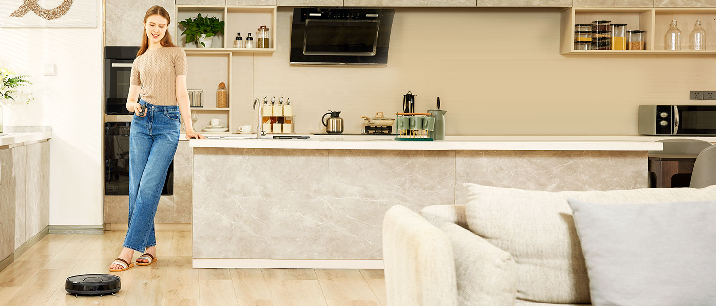 Робот-пилосос Vexilar W7 3-в-1 з функцією миття підлоги, потужність 4000Pa, сумісний з Alexa/App, для шерсті тварин, твердих підлог та килимів