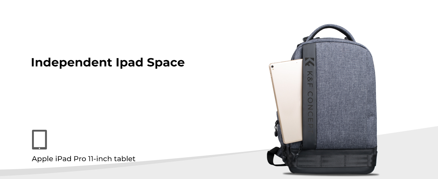 Рюкзак для камери K&F Concept 18L сірий, з відділенням для ноутбука 15.6