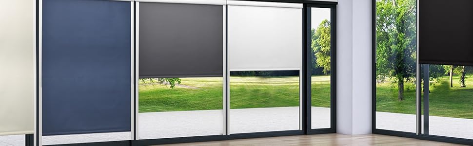 Касетна ролета з напрямною SolReflect K24 60x175 см антрацит – затемнююча терморолета без свердління, бокові напрямні