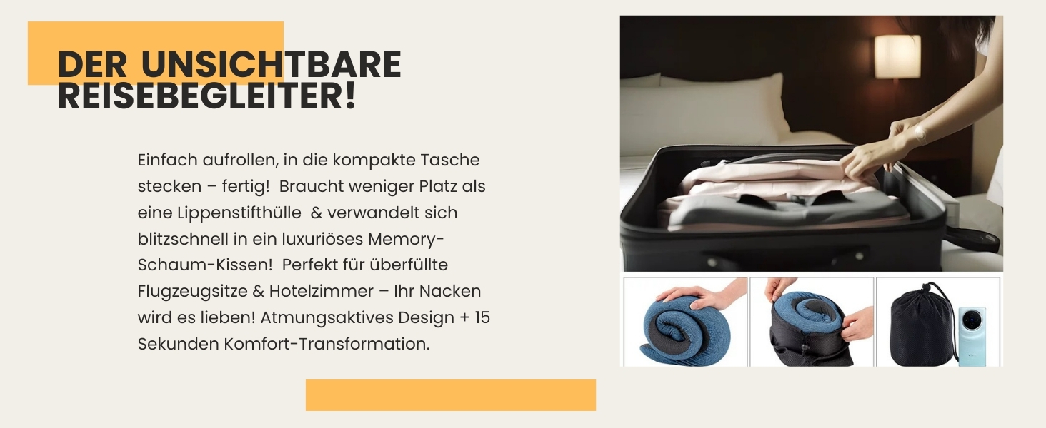 Подушка для подорожей Nappy Dreamjoy з Memory Foam, сірого кольору, для авто, поїздів та літаків, A3 H669-3