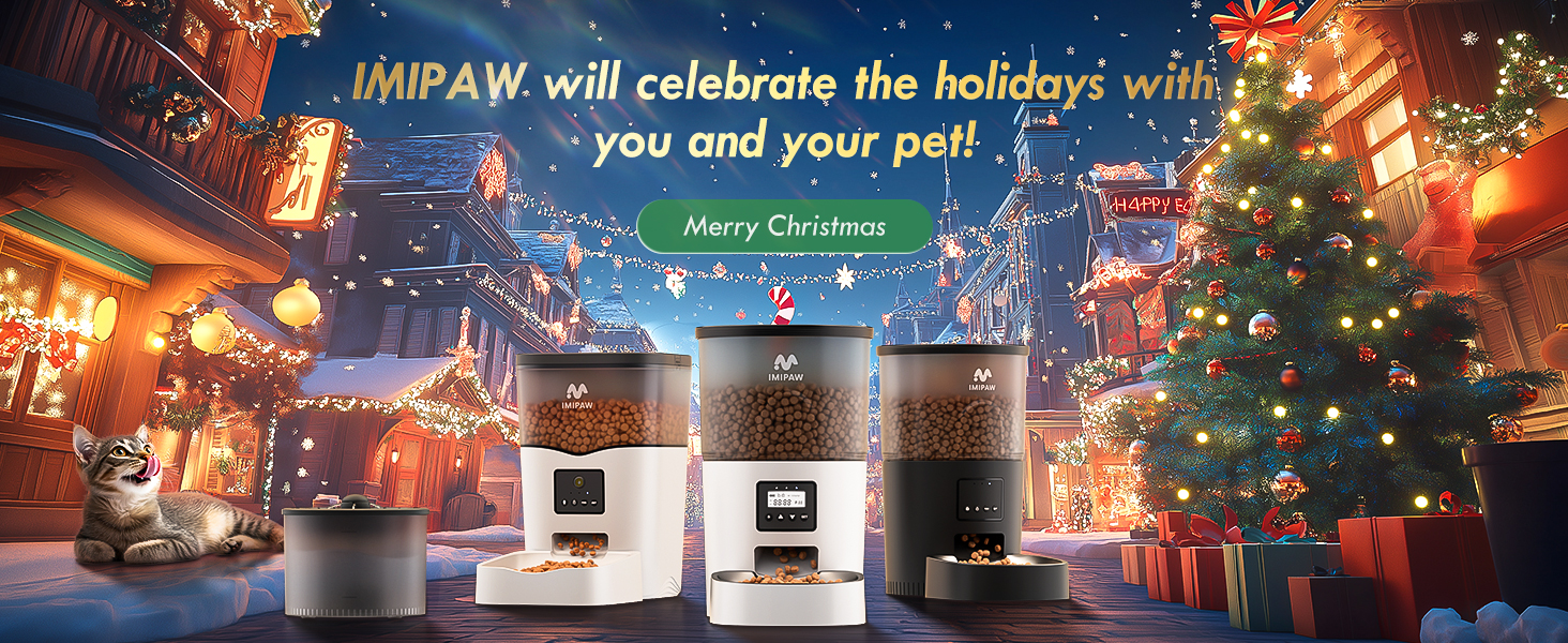 Автоматичний годівниця для котів та собак IMIPAW - програмований таймер, 3L, білий