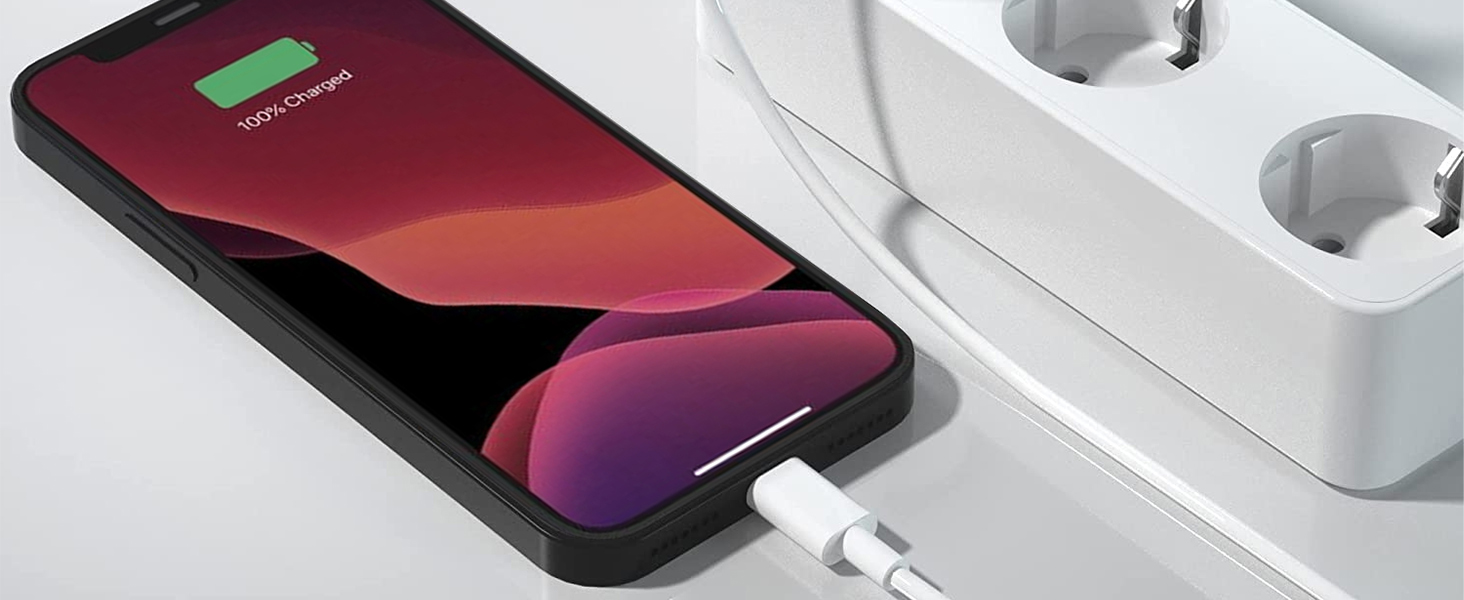 Швидкий зарядний пристрій Envircell USB-C GaN 30W з 2 портами (USB-C та USB-A), PD 3.0, білий. Сумісний з iPhone, Samsung та іншими телефонами.